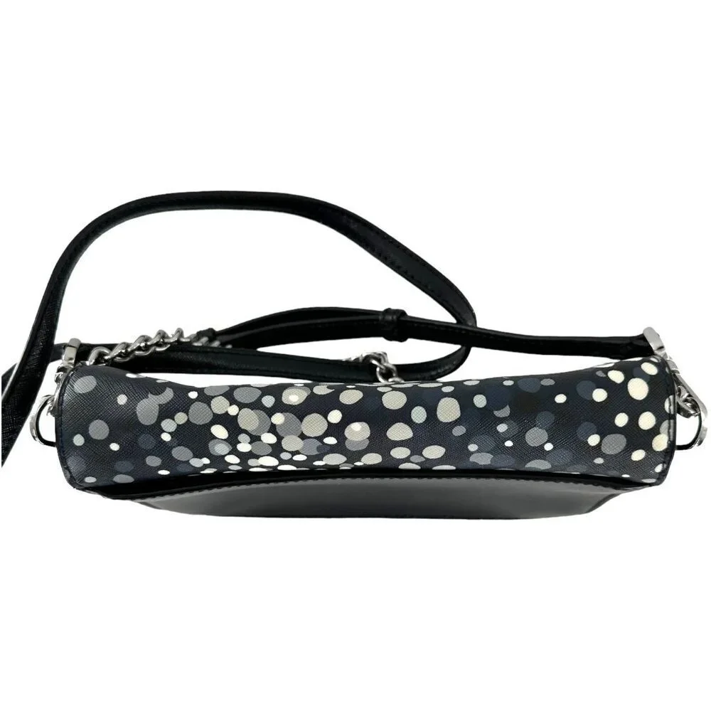 Kate Spade Cameron Soiree Dot Black/Navy Leather Convertible Crossbody Bag